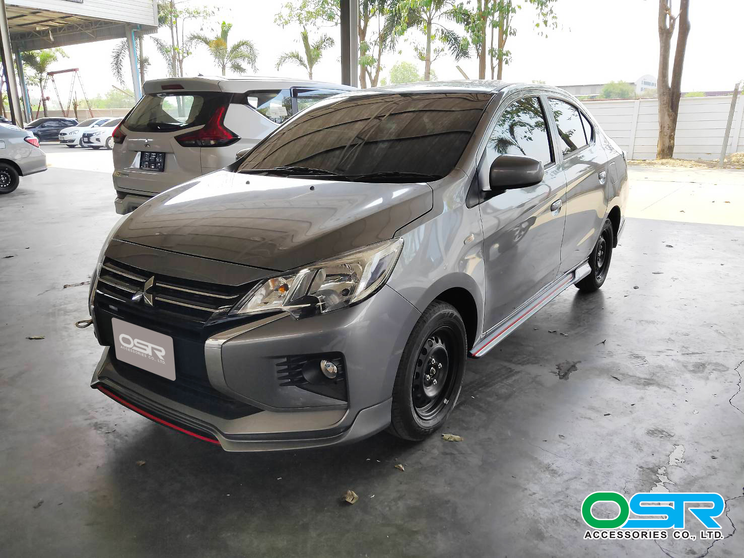 ชุดแต่งรถ สเกิร์ต-สปอยเลอร์ New Mitsubishi Attrage 2020 ทรง SR-Limited By OSR