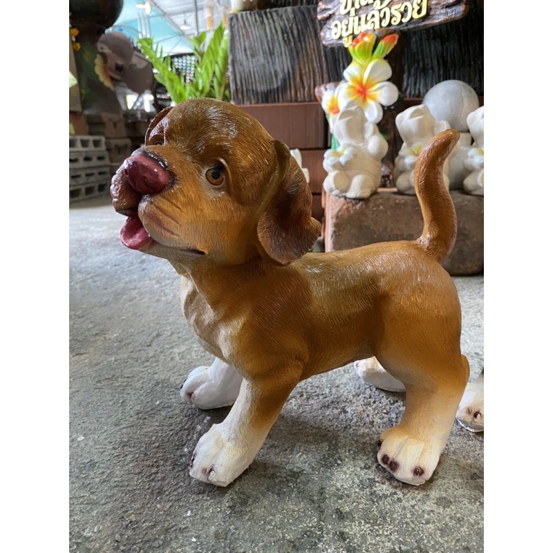 หมาเรซิน หมาตกแต่งสวน ตุ๊กตาแต่งสวน ตุ๊กตาแต่งบ้าน