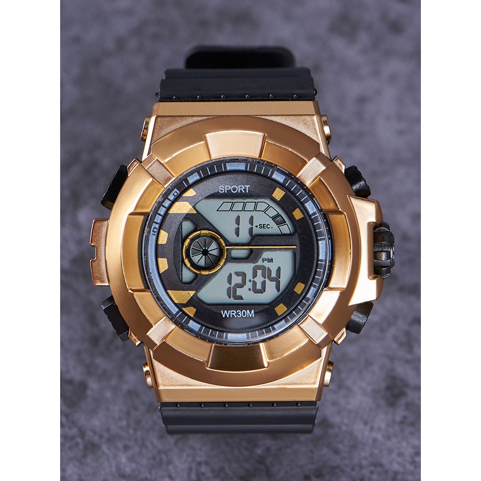 !!สินค้าขายดี!! นาฬิกาข้อมือดิจิตอล นาฬิกาแฟชั่น Gold Digital Watch