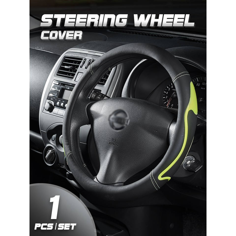 !!สินค้าขายดี!! ปลอกหุ้มพวงมาลัยรถยนต์ Steering Wheel Cover