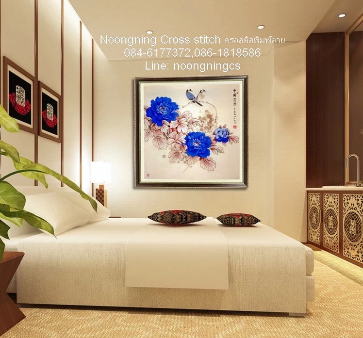 เปลือย ชุดปักครอสติช พิมพ์ลาย ครอสติสจีน งานฝีมือ DIY