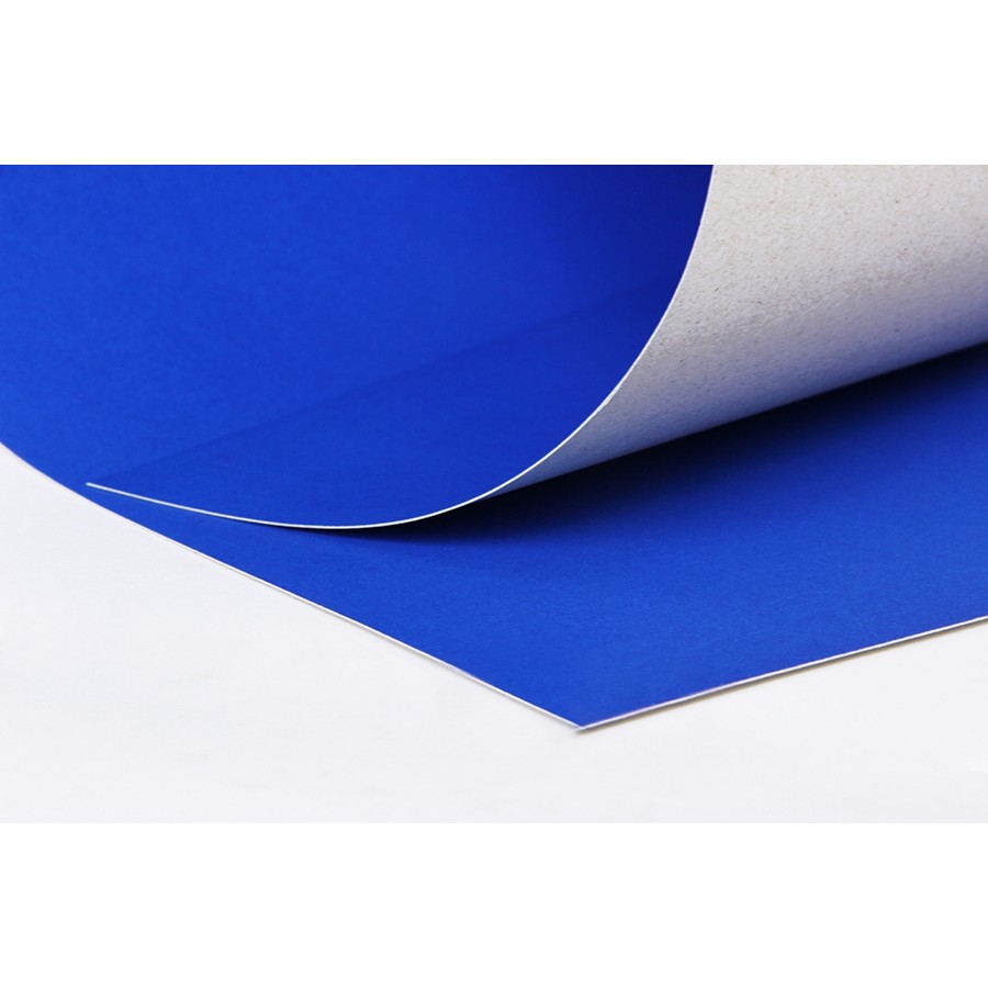 PP312 สีน้ำเงิน กระดาษโปสเตอร์แข็งสีหน้าเดียว 52X77 ซม. แพ็ค 10 แผ่น