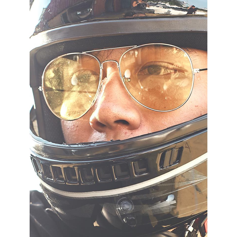 !!สินค้าขายดี!! แว่นกรองแสงสีฟ้า blue light เลนส์สีเหลือง แว่นตาสำหรับขับรถกลางคืน Night View Sunglasses