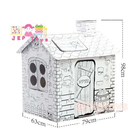 DIY.บ้านกระดาษระบายสี