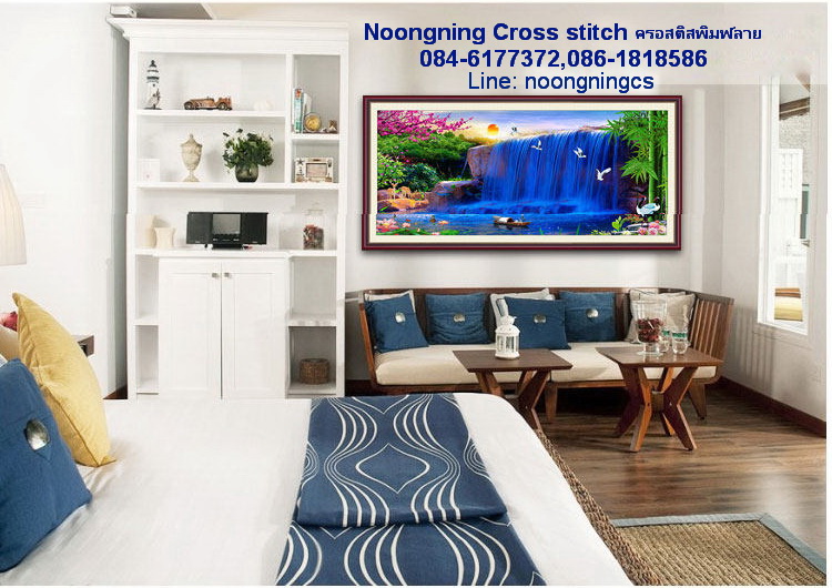 ต้นไม้ ชุดปักครอสติช พิมพ์ลาย ครอสติสจีน งานฝีมือ DIY