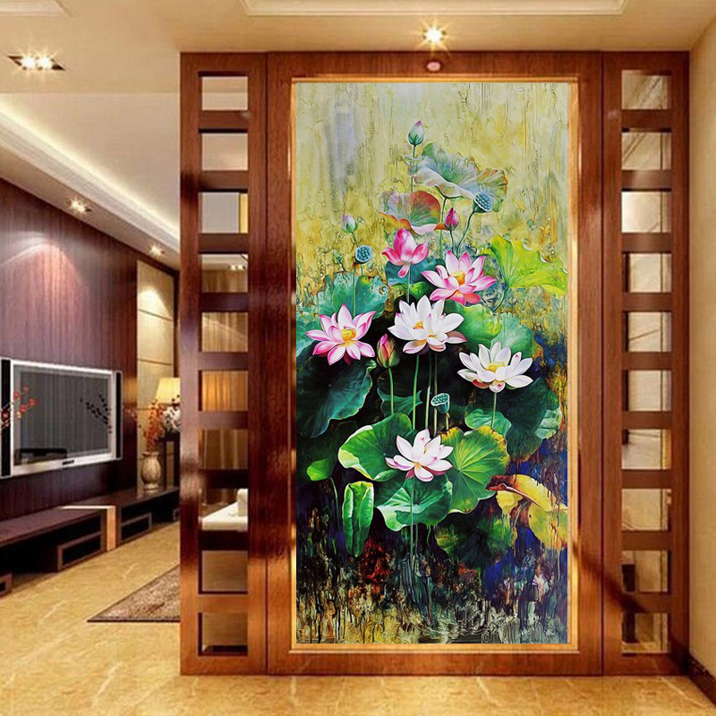 บ้านลอยฟ้าการ์ตูน ครอสติสคริสตัล Diamond painting โมเสก ภาพติดเพชร งานฝีมือทำที่บ้าน DIY
