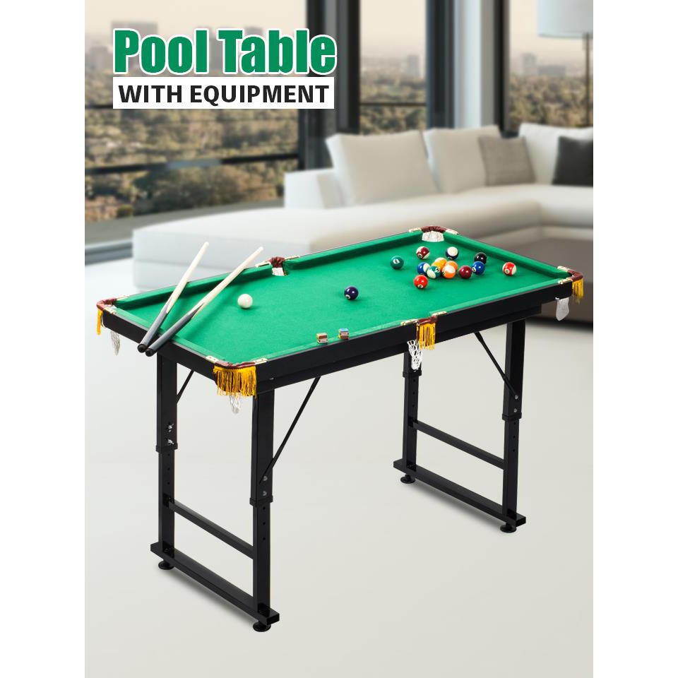 !!สินค้าขายดี!! โต๊ะพูลพร้อมอุปกรณ์ สำหรับเล่นบิลเลียด พูล สนุ๊กเกอร์ Pool Table with Equipment