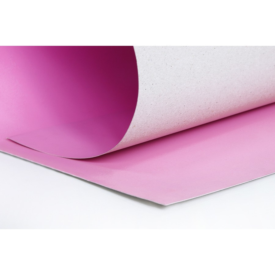 PP322 สีชมพูอ่อน กระดาษโปสเตอร์แข็งสีหน้าเดียว 52X77 ซม. แพ็ค 10 แผ่น