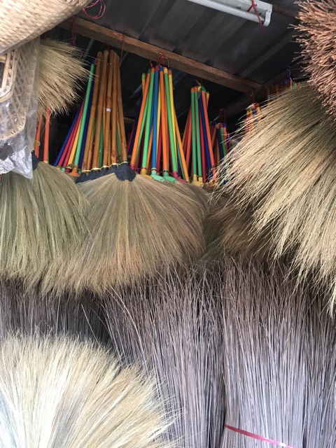 ไม้กวาดดอกหญ้า ไม้กวาด ไม้กวาดบ้าน ‼️อย่างหนา‼️