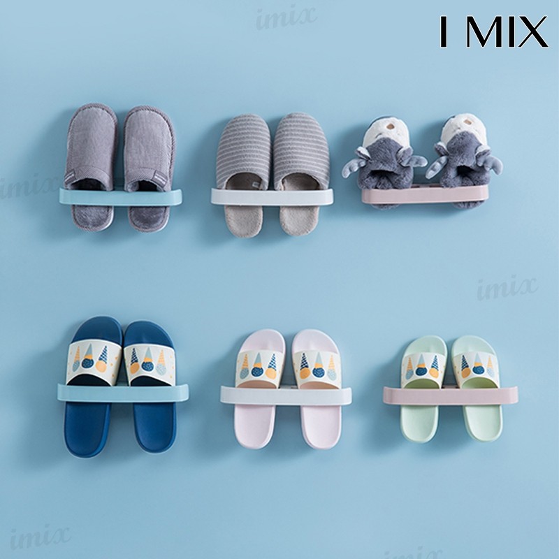 I MIX ที่หนีบรองเท้า I024 ที่วางรองเท้า ชั้นเก็บรองเท้า แขวนรองเท้า หน้าห้องน้ำ แขวนผ้าเช็ดตัว