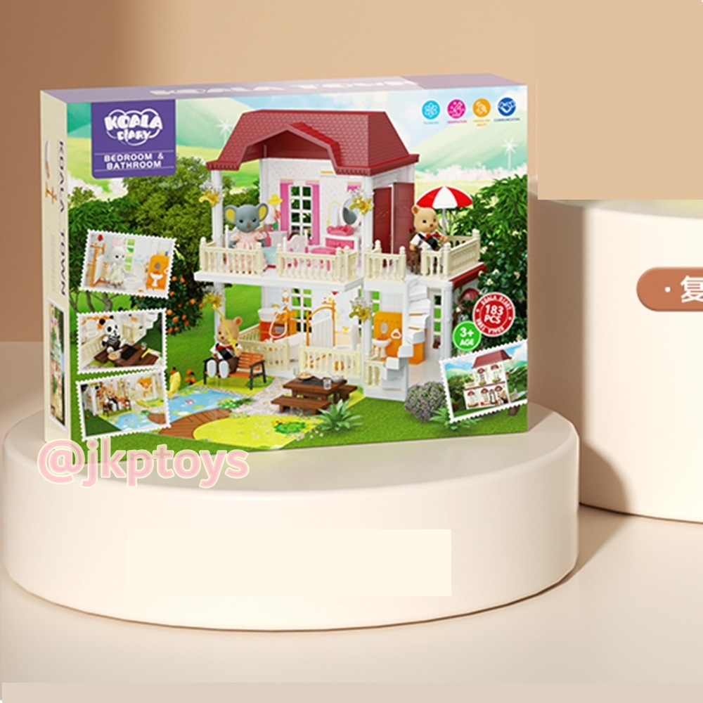 บ้านตุ๊กตา Koala Villa ห้องนอน ห้องน้ำ