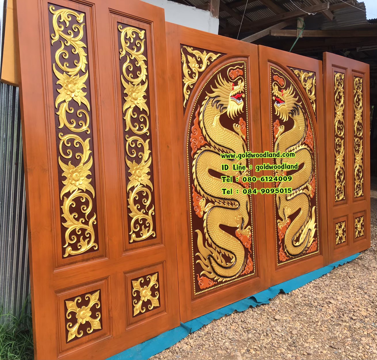 ประตูบ้าน บานคู่ GBB - 123 (คลิกรายละเอียดที่รูป)