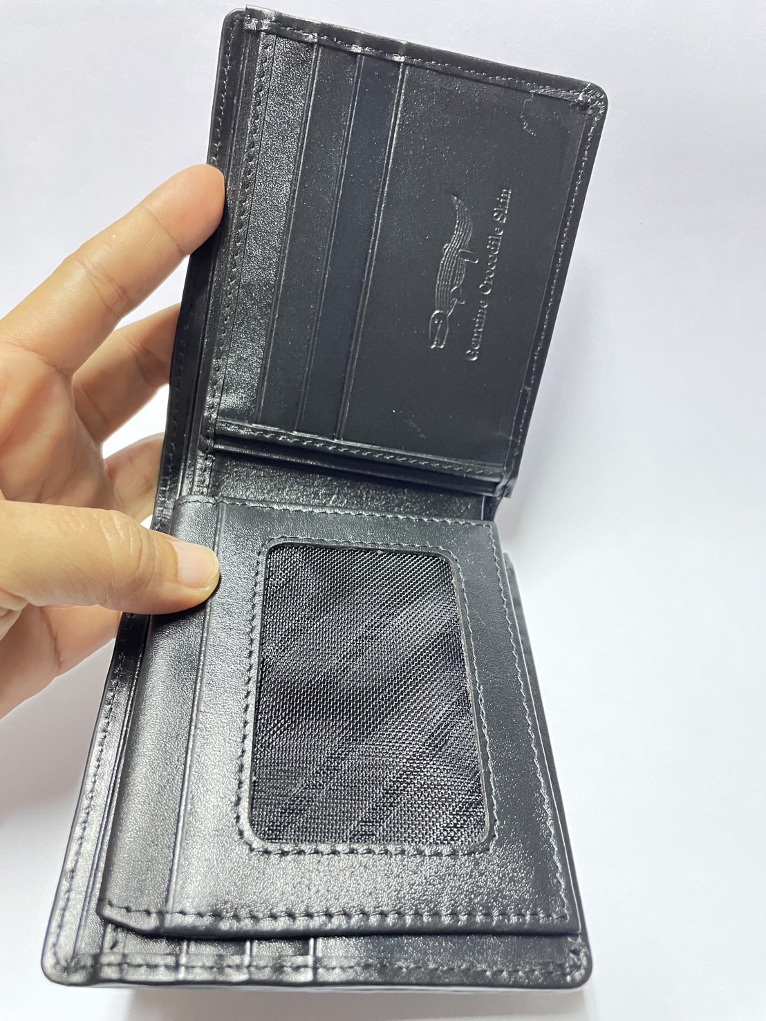 กระเป๋าหนังจระเข้แท้(กระดูกหาง)