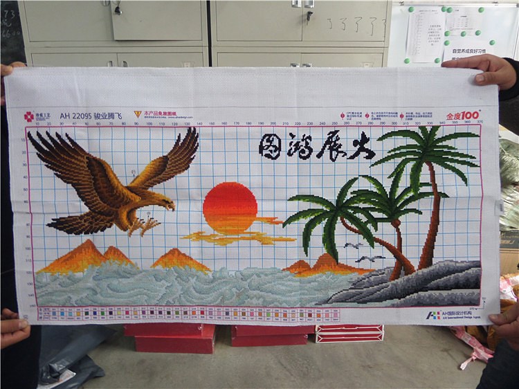 อินทรีย์ ชุดปักครอสติส พิมพ์ลาย ครอสติสจีน งานฝีมือทำที่บ้าน DIY