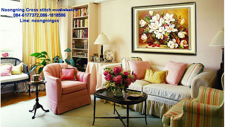 ม้า8 ชุดปักครอสติส พิมพ์ลาย ครอสติสจีน งานฝีมือทำที่บ้าน DIY