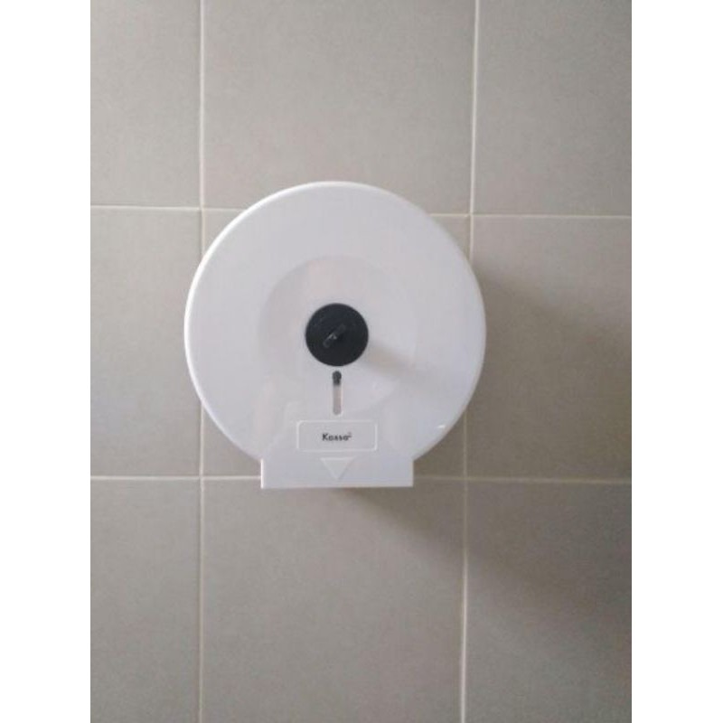 กล่องทิชชูม้วนใหญ่ KASSA รุ่น KS-628 สีขา ผลิตจากวัสดุที่มีคุณภาพ คงทนแข็งแรง ช่วยให้ห้องน้ำดูมีระเบียบแ