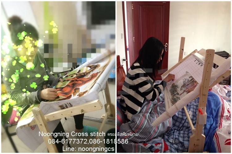 เสือโคร่ง ชุดปักครอสติส พิมพ์ลาย ครอสติสจีน งานฝีมือทำที่บ้าน DIY