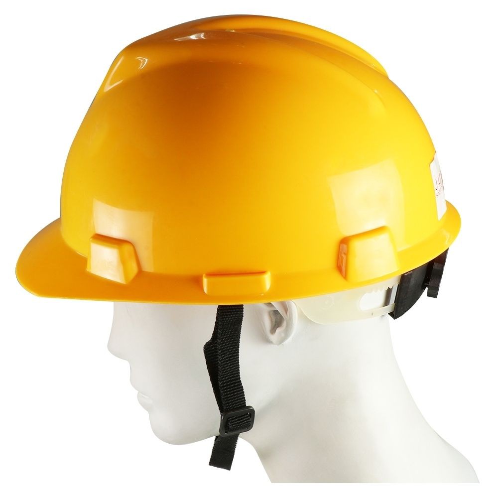 หมวกนิรภัยพลาสติก โพลีเอทิลีน DD สีเหลือง SAFETY HELMET DD YELLOW
