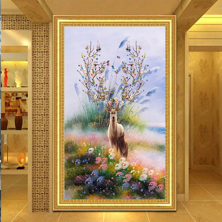 พระกฤษณะ ครอสติสคริสตัล Diamond painting โมเสก ภาพติดเพชร งานฝีมือทำที่บ้าน DIY