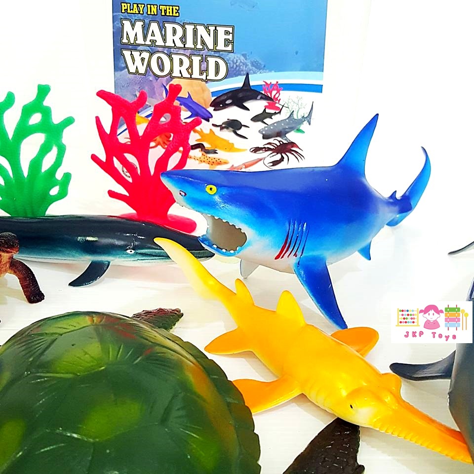 โมเดลพลาสติกเกรดดี ลายสัตว์ทะเลเเละขั้วโลก