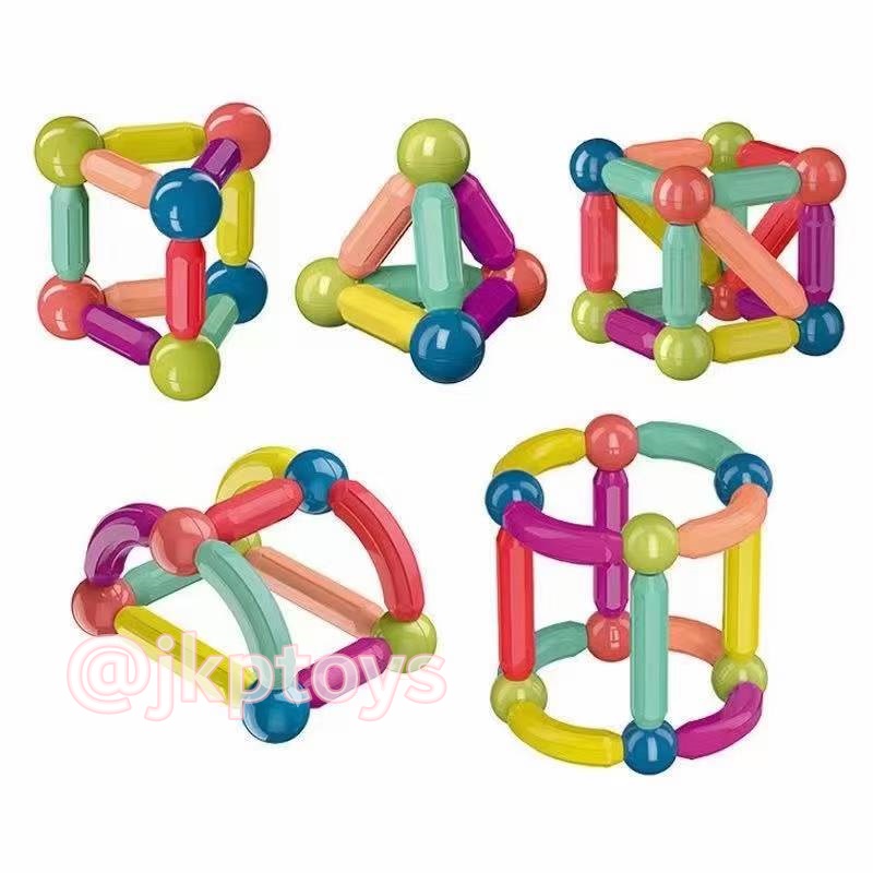 ของเล่นเสริมพัฒนาการ ตัวต่อแม่เหล็กเเท่ง เสริมทักษะ ของเล่นเสริมพัฒนาการ 42 ชิ้น