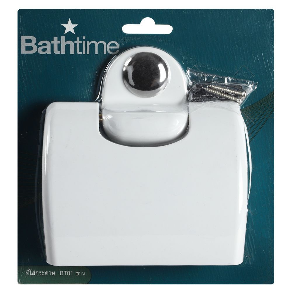 ที่ใส่กระดาษชำระ BATH TIME BT01 สีขาวอุปกรณ์ห้องน้ำ