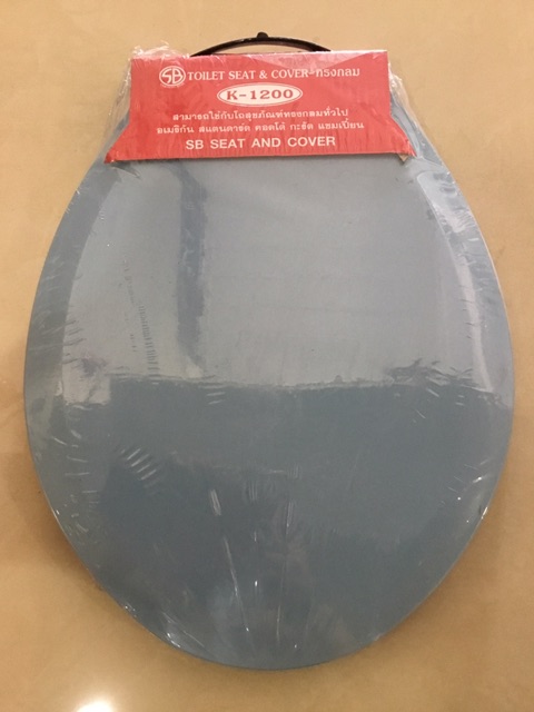 ฝารองนั่งชักโครก Sb k1200 สีน้ำเงิน ฟ้า แดง ขาว