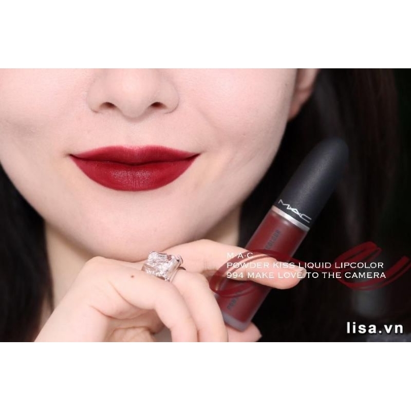 MAC Powder Kiss Liquid Lipcolour สี 994 Make Love To The Camera ลิปเนื้อแมตต์นุ่ม