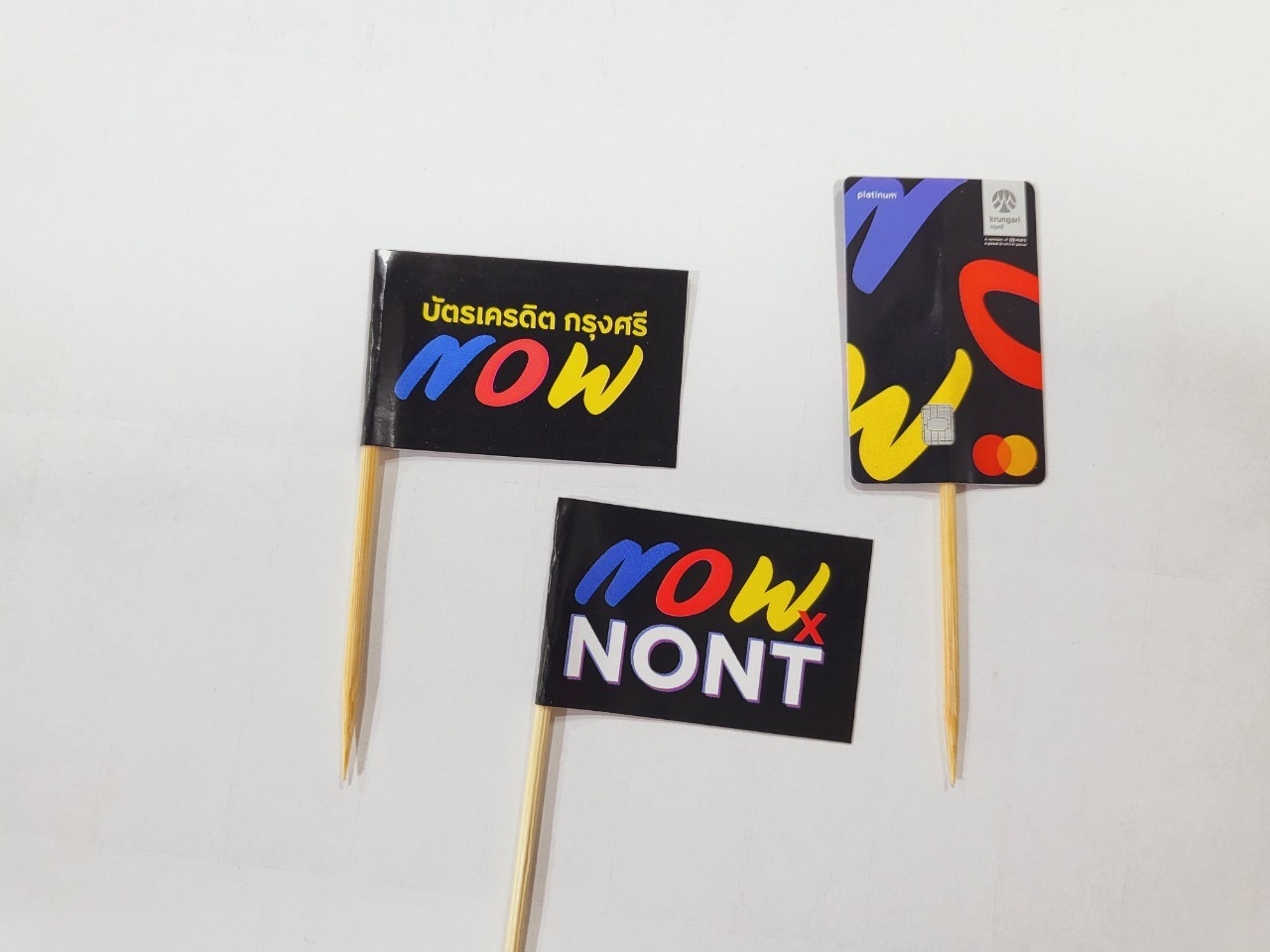 FOOD FLAG ธงปักอาหารก้าน 6.5 cm (ค็อกเทล)ไดคัทมาตราฐาน