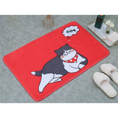 !!!ของพร้อมส่ง !!! พรมเช็ดเท้าลายการ์ตูน พรมกันลื่น พรมห้องน้ำ ห้องนอน ขนาด 40x60 cm.