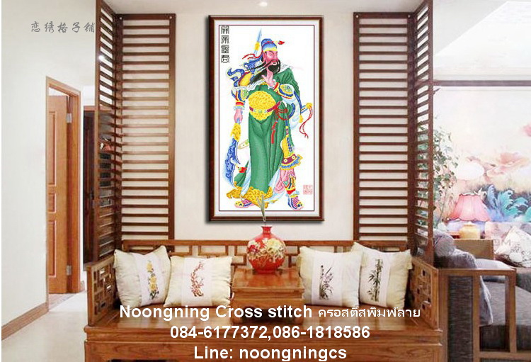 วิว ชุดปักครอสติช พิมพ์ลาย ครอสติสจีน งานฝีมือ DIY