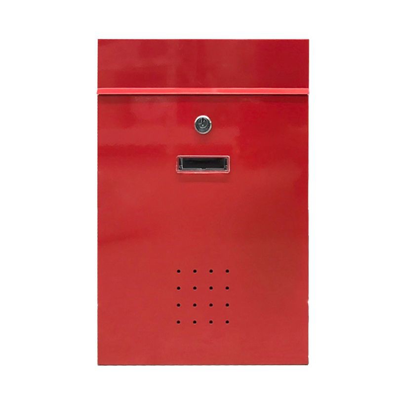 GIANT KINGKONG กล่องจดหมาย ตู้จดหมาย ขนาด 26 x 9 x 39 ซม. สีแดง พร้อมกุญแจและน๊อตยึด