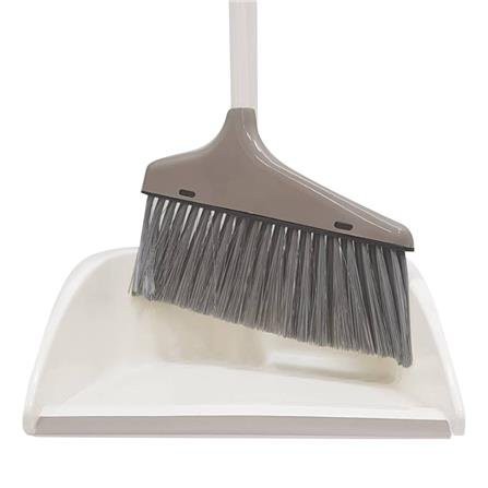 ไม้กวาด+ที่โกยผงขอบยาง ACCO YJ-1849 IV สีเบจ ใช้สำหรับทำความสะอาดพื้นผิวที่สกปรก