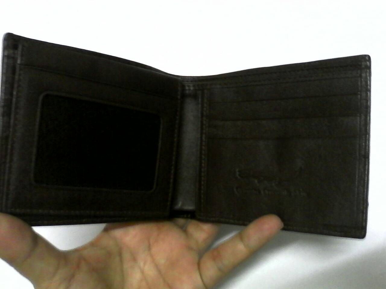 กระเป๋าหนังจระเข้แท้(กระดูกหัว) น้ำตาล2