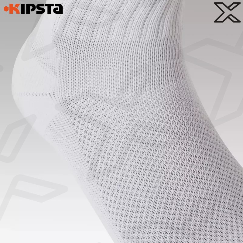 KIPSTA ถุงเท้าฟุตบอลสำหรับผู้ใหญ่รุ่น F100 (สีขาว)