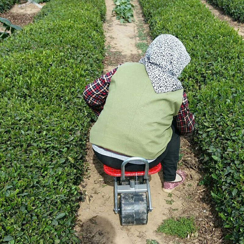 โต๊ะทำงานในสวน เก้าอี้ทำงานในสวน สามารถหมุนได้ 360 องศา องศาเก้าอี้นั่งทำงานสองล้อ เครื่องมือทำสวน