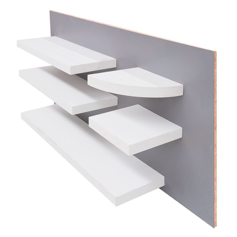 KASSA HOME แผ่นชั้นไม้ซ่อนขาปิดผิวเมลามีน รุ่น FSQM250WH ขนาด 25 x 25 x 3.8 ซม. สีขาว สวยงาม โดดเด่น ดูทันสมัย