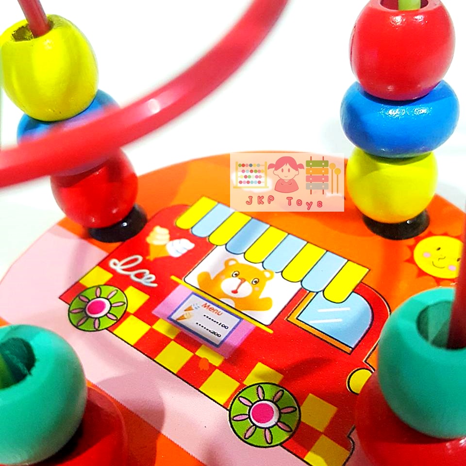 เเพคคู่ ขดลวดฝึกสมาธิขนาดเล็ก+ห่วงไม้เรียงซ้อน 7 ชั้น