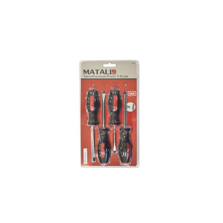 เครื่องมือช่าง ไขควง ไขควงชุด 4ตัว/ชุด MATALL DT1011 | MATALL | DT1011