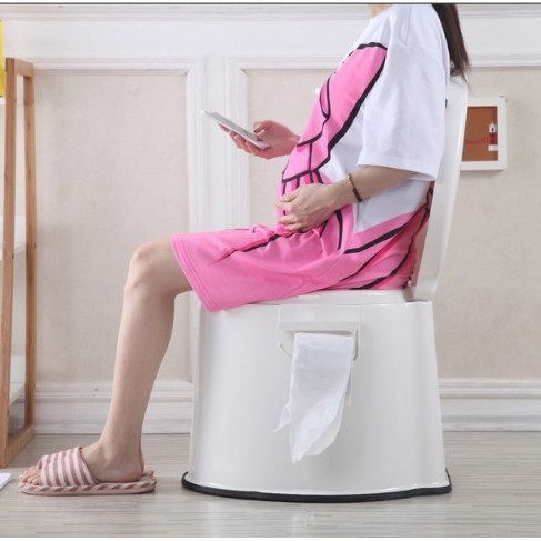 ชักโครกสุขาเคลื่อนที่ สุขาเคลื่อนที่ มีให้เลือก 5 สี รับน้ำหนักได้ 100 Kg.ส้วมพกพา ห้องน้ำพกพา Portable toilet