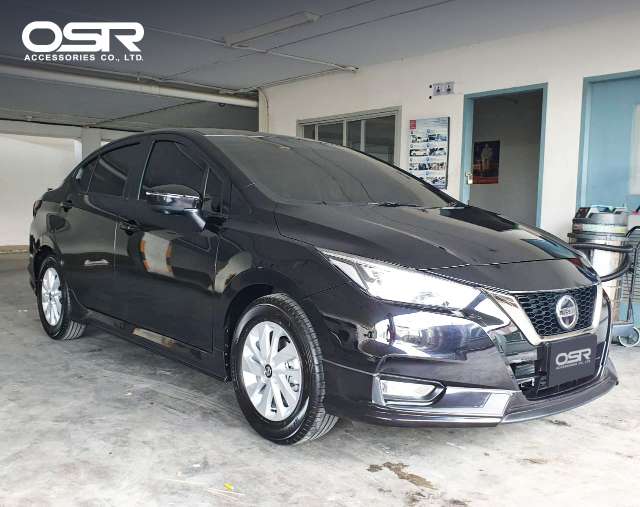 ชุดแต่งรถ สเกิร์ต-สปอยเลอร์ All New Almera 2020 Turbo ทรง SR-Limited By OSR