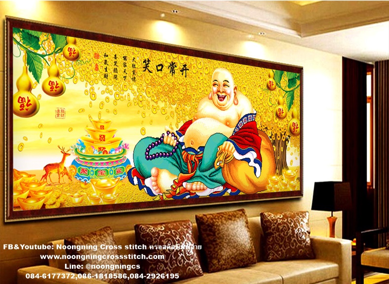 บ้านริมธารร่มรื่น ครอสติสคริสตัล Diamond painting โมเสก ภาพติดเพชร งานฝีมือทำที่บ้าน DIY