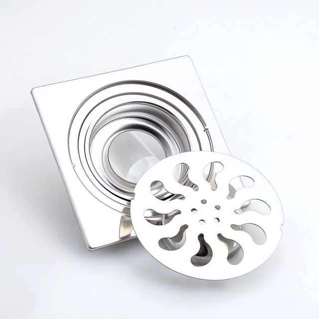 As1 ตะแกรงกันกลิ่น ฝาปิดท่อน้ำทิ้ง floor drain ฝาปิดรูระบายน้ำ สแตนเลสแท้ขนาดวางบนท่อ 1 1.2-2 1.2นิ้ว