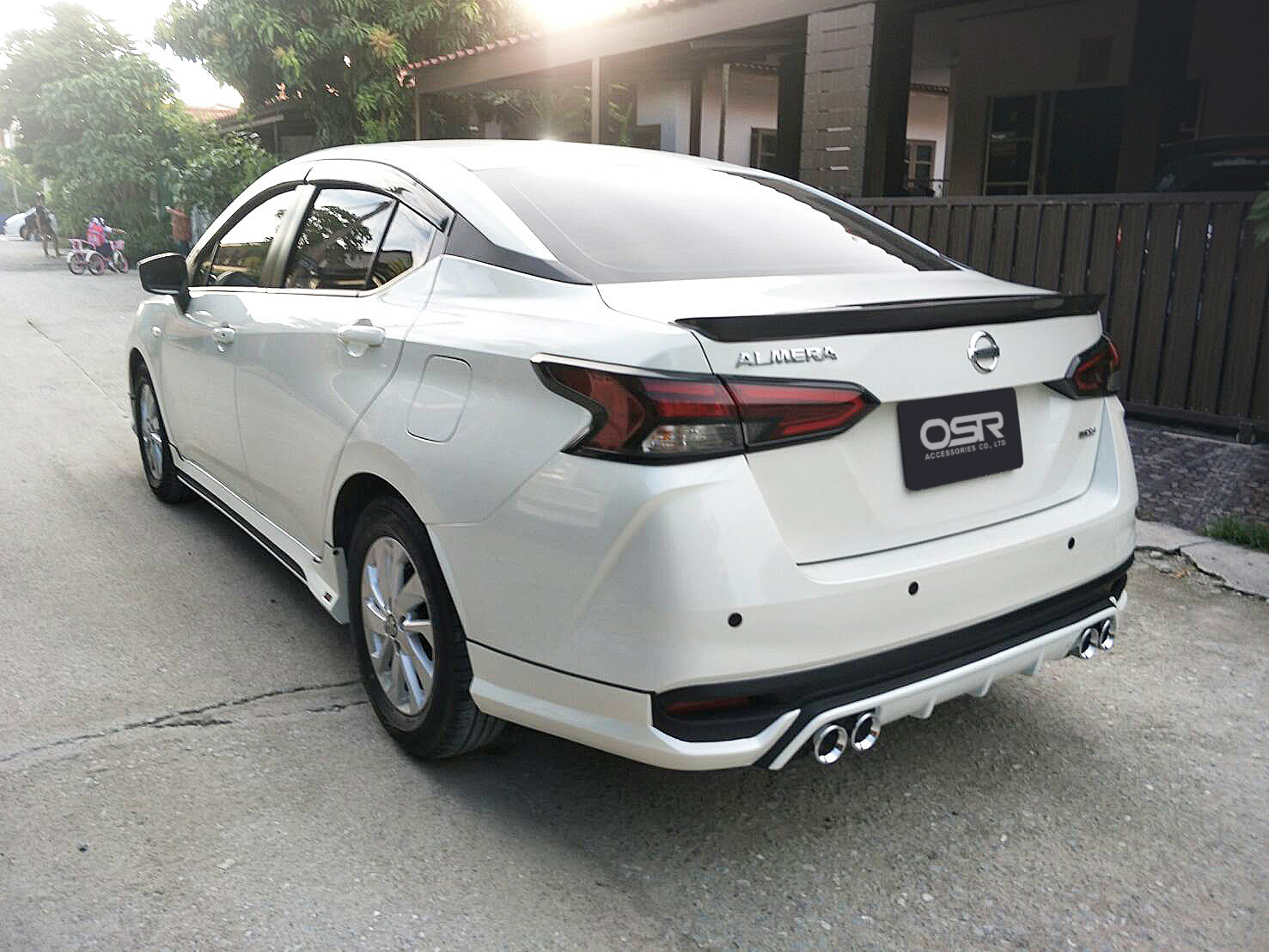 ชุดแต่งรถ สเกิร์ต-สปอยเลอร์ All New Almera 2020 Turbo ทรง SR-Limited By OSR