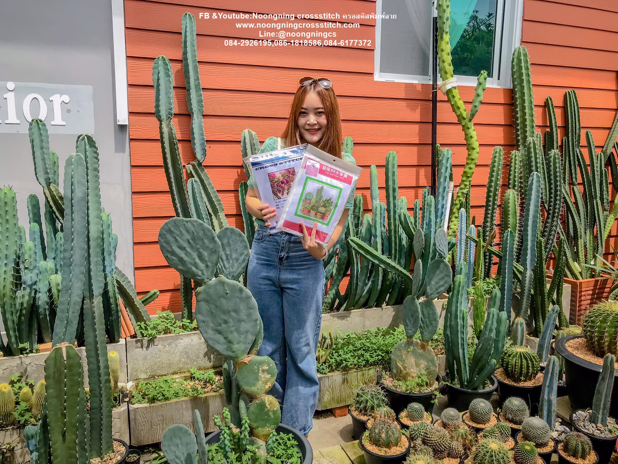 กระถางดอกไม้ แอปเปิ้ล ชุดปักครอสติส พิมพ์ลาย ครอสติสจีน งานฝีมือทำที่บ้าน DIY