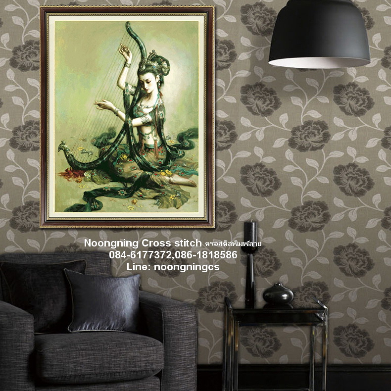เงินทองไหลมาชุดปักครอสติช พิมพ์ลาย ครอสติสจีน งานฝีมือ DIY