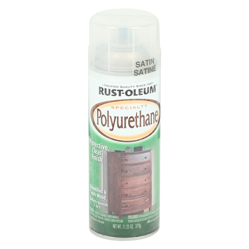 สีพ่น อุปกรณ์ก่อสร้าง สีกระป๋อง สีสเปรย์ RUST-OLEUM Polyurethane #7872 ด้าน 12OZ