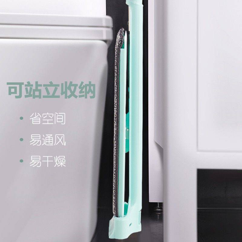 ไม้ถูพื้นแบบรีดน้ำและฝุ่นผงในตัว ไม้ถูพื้น พร้อมผ้า 2 ผืน ถูง่ายสบายมือ ไม้ถูพื้นหัวแบน หมุนได้ถึง 360องศา