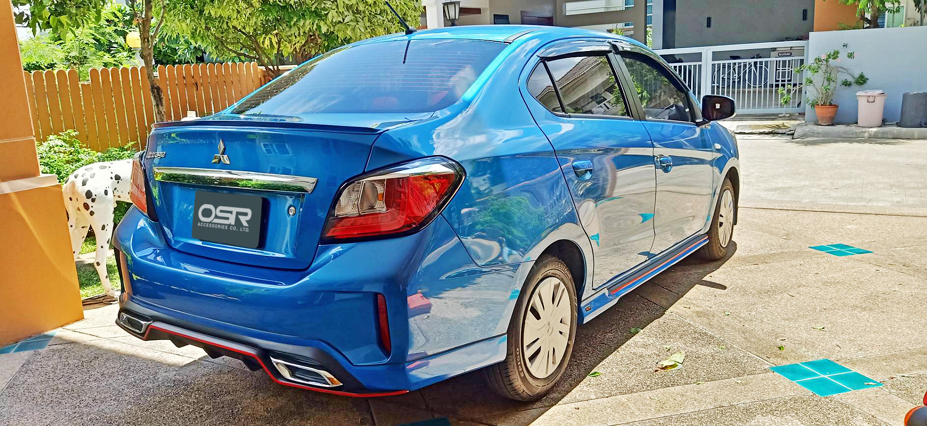 ชุดแต่งรถ สเกิร์ต-สปอยเลอร์ New Mitsubishi Attrage 2020 ทรง SR-Limited By OSR