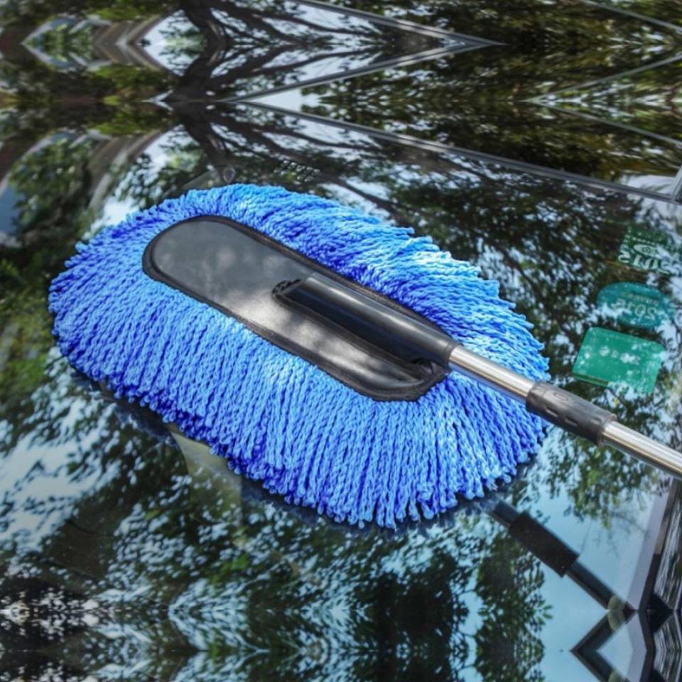 Gion - ไม้ปัดฝุ่นรถยนต์ ผ้าไมโครไฟเบอร์ ปรับขนาดได้ คละสี